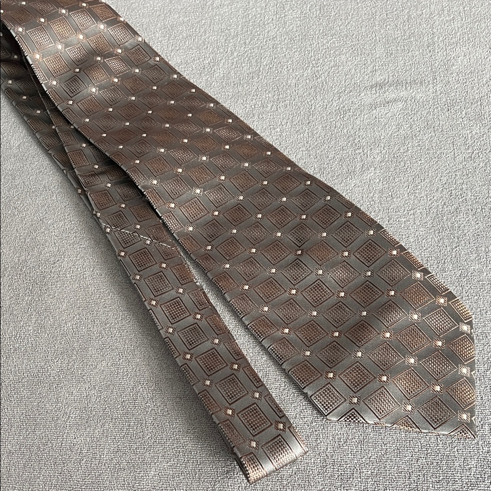 Courage - Sophisticated Brown Patterned Men's Tie